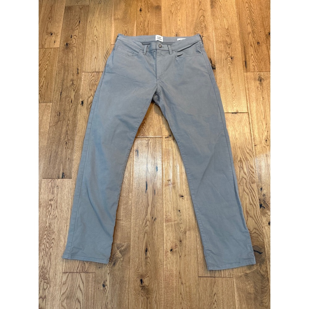 Flint and Tinder 365 Pant Slim Fit Grey Cotton Stretch Chino Mens 33x30